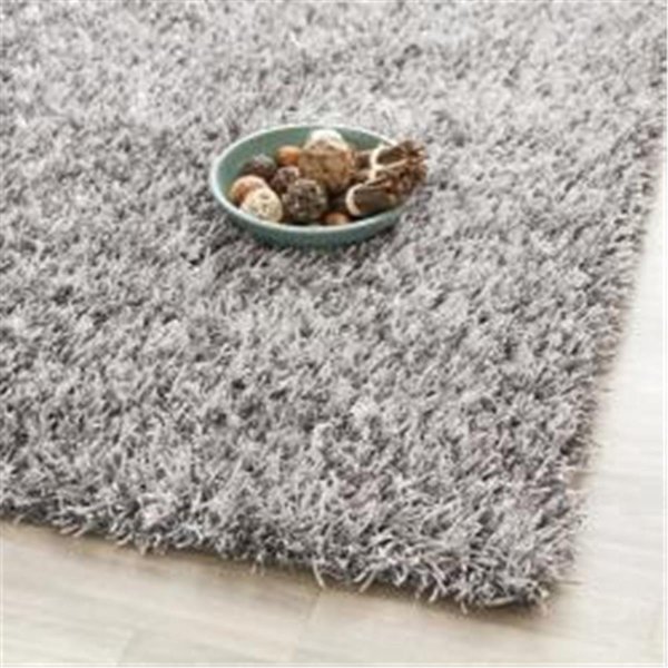 Safavieh 4 x 6 ft. Small Rectangle Paris Shag and Flokati Grey and Grey Hand Tufted Rug SG531-8080-4